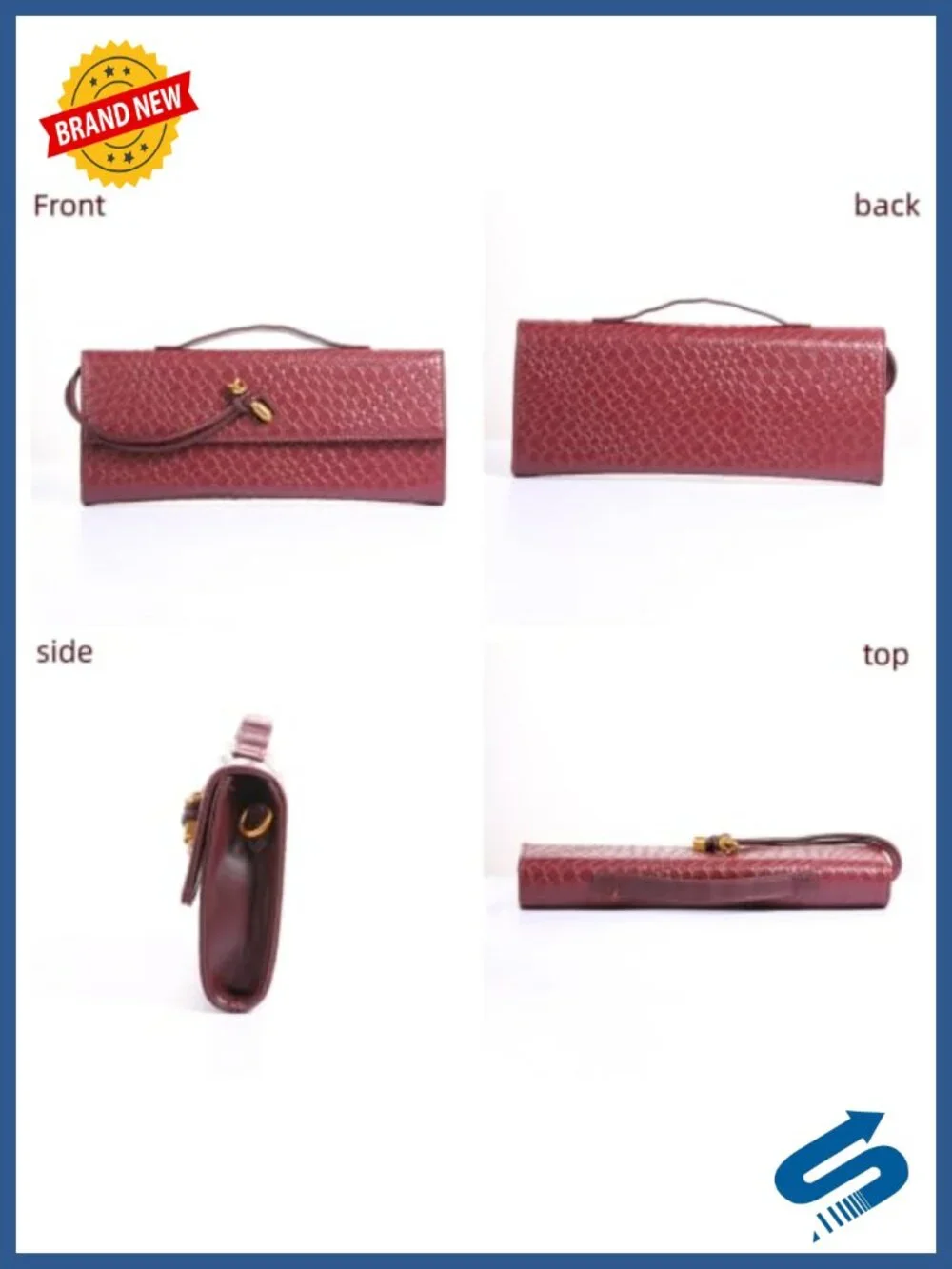 Woven Satchel Shoulder Bag Faux Leather Women's Handbag